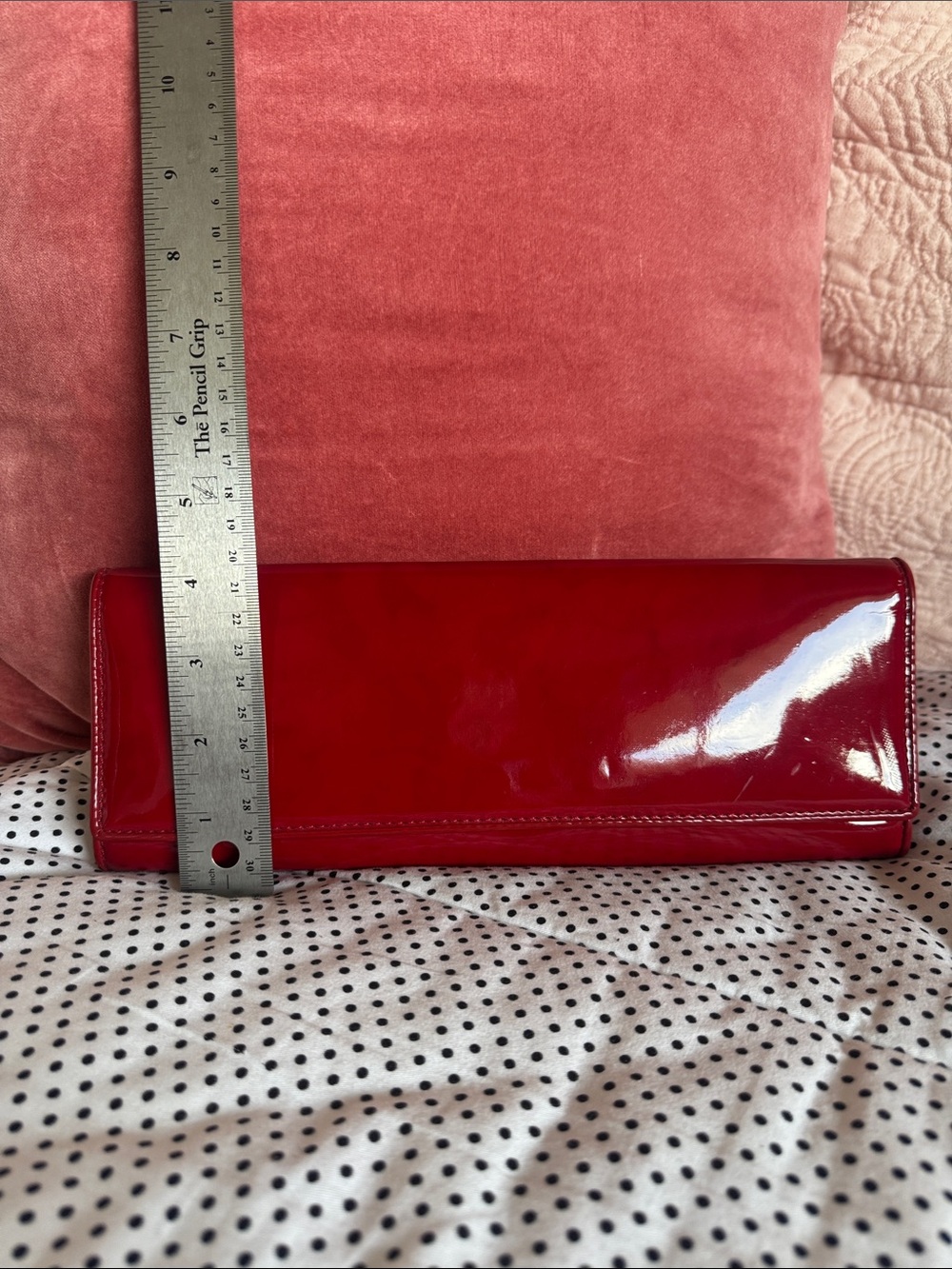 Aldo Red Patent Leather Evening Handbag